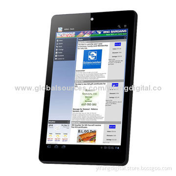 7-inch Dual-core Wi-Fi Tablet PC with Narrow Frame and Android 4.4 OS
